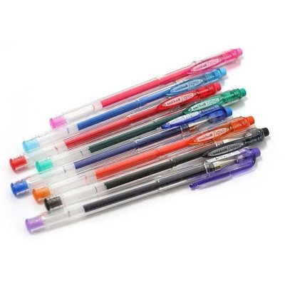 12 штук - Гелевая ручка Uni-Ball Signo UM-120 шарик 0.7 мм/линия 0.4 мм