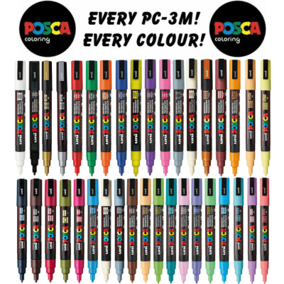 Маркер POSCA PC-3M, фиолетовый, 0.9 - 1.3 мм, пулевидный наконечник №12