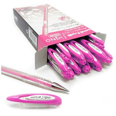 12 штук - Гелевая ручка  Uni-Ball Signo UM-120 Angelic Colour (пастельные цвета) шарик 0.7 мм/линия 0.45 мм