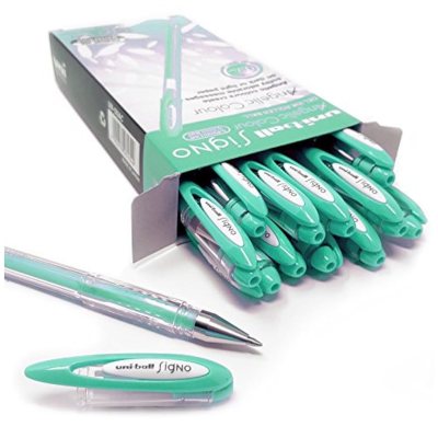 12 штук - Гелевая ручка  Uni-Ball Signo UM-120 Angelic Colour (пастельные цвета) шарик 0.7 мм/линия 0.45 мм