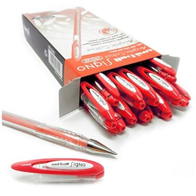 12 штук - Гелевая ручка  Uni-Ball Signo UM-120 Angelic Colour (пастельные цвета) шарик 0.7 мм/линия 0.45 мм