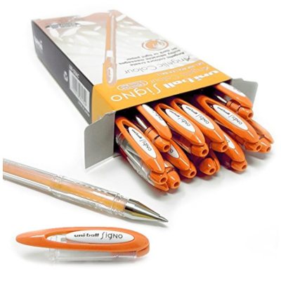 12 штук - Гелевая ручка  Uni-Ball Signo UM-120 Angelic Colour (пастельные цвета) шарик 0.7 мм/линия 0.45 мм