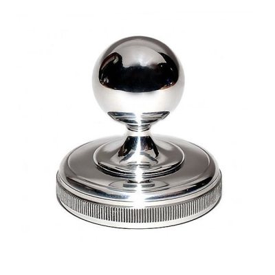 OS-17-Б Оснастка для печатей "металлическая блестящая" С КРУГЛОЙ ГОЛОВОЙ / d= 41 мм.