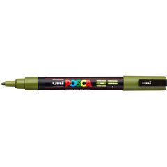 Маркер POSCA PC-3M, хаки, 0.9 - 1.3 мм, пулевидный наконечник №7